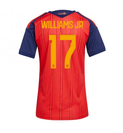 Espanja Nico Williams #17 Kotipaita Naisten MM-kisat 2026 Lyhythihainen Espanja Nico Williams #17 Kotipaita Naisten MM-kisat 2026 Lyhythihainen